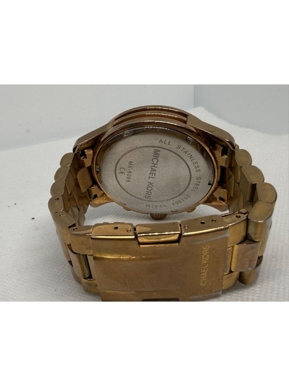 Michael Kors Runway MK8096 Men’s Rose Gold Chronograph Stainless Steel Watch - Picture 10 of 11